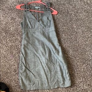 Grey dress with cut-out in back